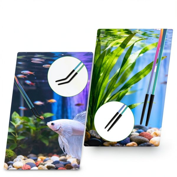 Stainless Steel Reptile Feeding Tweezers QianXi 10.6" Curved Set-4