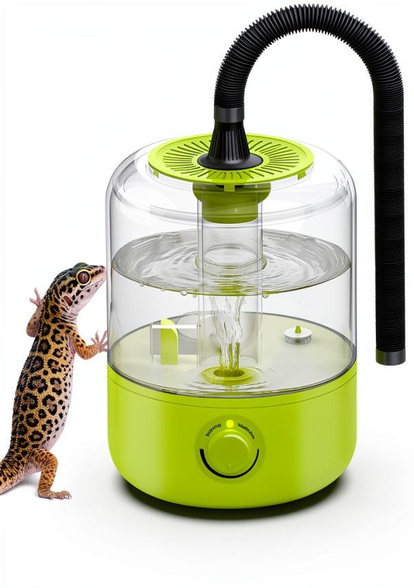 Terrarium Humidifier LURMMUE 2.5L Top-Fill Ultrasonic Mist Dual Hose-0