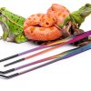 Stainless Steel Reptile Feeding Tweezers QianXi 10.6" Curved Set-5