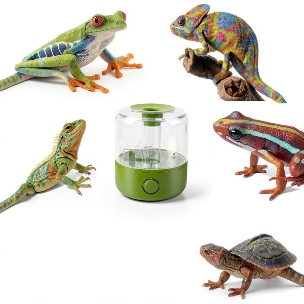 Terrarium Humidifier LURMMUE 2.5L Top-Fill Ultrasonic Mist Dual Hose-7