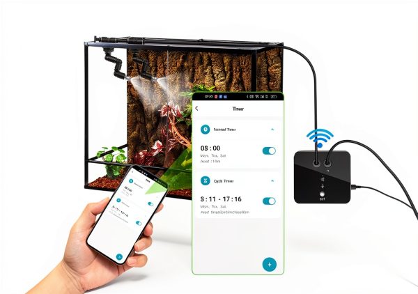 Reptile Mister WiFi Humidifier RUNWUSHENG 360° Nozzle App Control-4