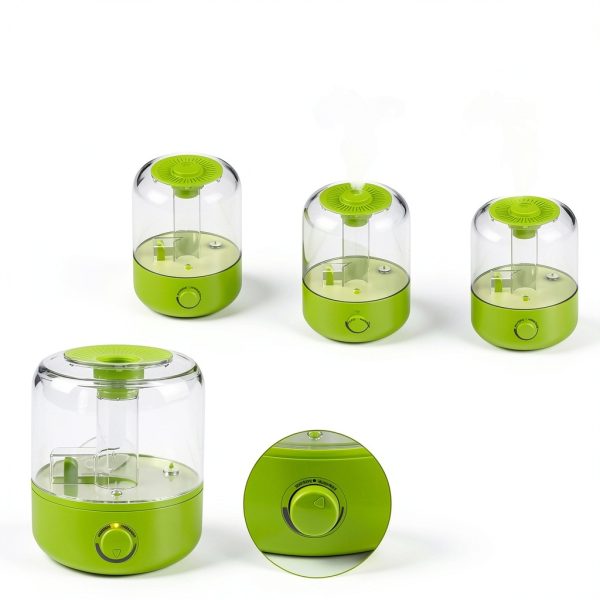Terrarium Humidifier LURMMUE 2.5L Top-Fill Ultrasonic Mist Dual Hose-2