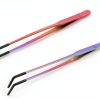 Stainless Steel Reptile Feeding Tweezers QianXi 10.6" Curved Set-6