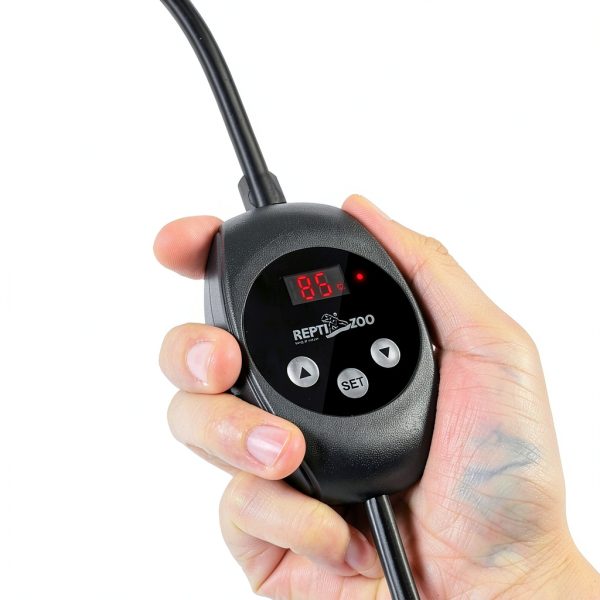 REPTIZOO Dimming Thermostat TC02 for Reptile Heat Lamps, PID-5