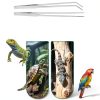 Syn-zer 2PCS Stainless Steel Reptile Feeding Tongs for Snakes Lizards-6