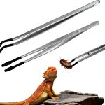 Feeding Tongs 6 Inch Soft Tip Steel by Furatune Terrarium Accessory-0