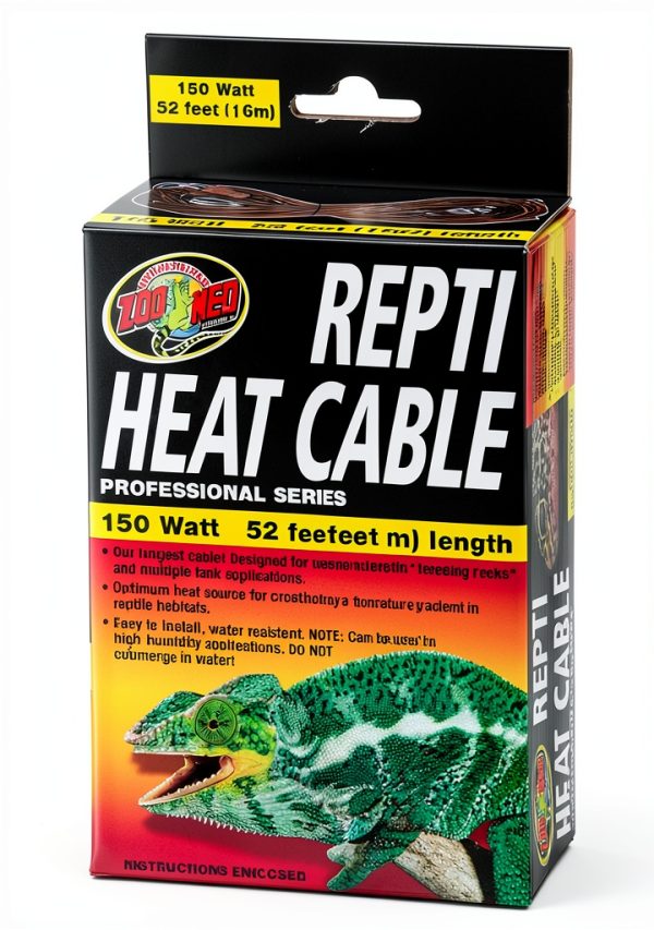 Repti - Care Heat Cable 150W 52ft Green Pipe Heat Cable by Zoo Med-0