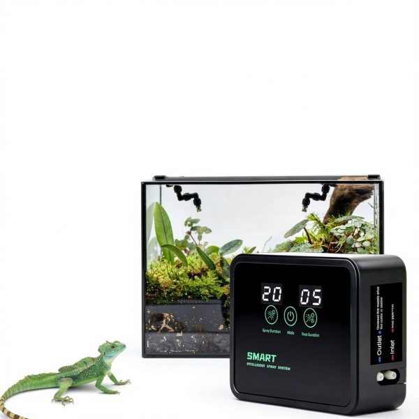 Automatic Reptile Mister for Reptile Tank Smart Reptiles Mister System with Timer 360° Nozzles,Slient Terrarium Misting System Humidifier for Chameleons,Snakes,Frogs Smart Spray Control-1