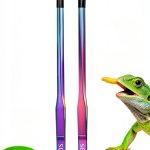 Stainless Steel Reptile Feeding Tongs sonluk 10.62" Colorful Set Bowl-0