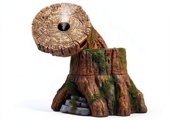 REPTIZOO Reptile Humidifier Fogger, Tree Trunk Humidifier with Top Mist Outlet, 1000ml Detachable Terrarium Humidifier Reptile Misting System Terrarium Decoration-4