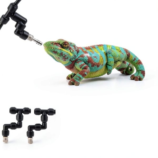 Automatic Reptile Mister for Reptile Tank Smart Reptiles Mister System with Timer 360° Nozzles,Slient Terrarium Misting System Humidifier for Chameleons,Snakes,Frogs Smart Spray Control-3
