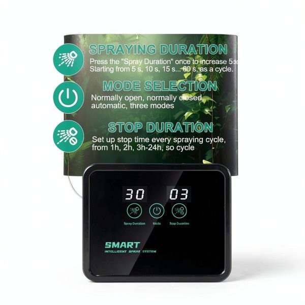 Automatic Reptile Mister for Reptile Tank Smart Reptiles Mister System with Timer 360° Nozzles,Slient Terrarium Misting System Humidifier for Chameleons,Snakes,Frogs Smart Spray Control-2