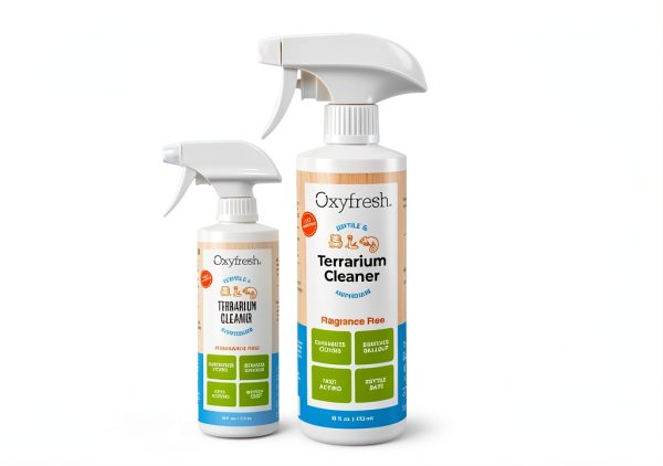 Oxyfresh Premium Terrarium Cleaner – Professional Amphibian and Reptile Terrarium Smell Eliminator – Safe & Quickly Removes Waste & Odors – Streak Free Glass – Bleach Free-1