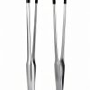 2 Pack Extra Long Stainless Steel Reptile Feeding Tongs with Rubber Tip - 10.6" Straight And Curved Long Tweezers for Aquariums, Feeder for Beard Dragons, Lizard and Snakes (Silver)-2