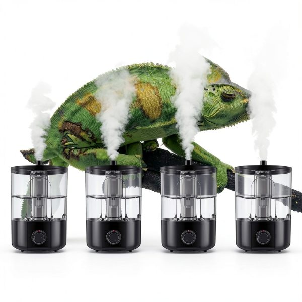 Reptile Humidifier 1 Gallon Fogger REPTITRIP RP168-B Black-1