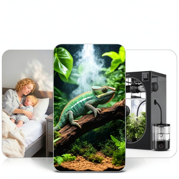 Reptile Humidifier 1 Gallon Fogger REPTITRIP RP168-B Black-6